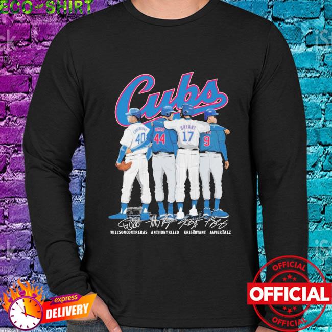 Cubs Willson Contreras Anthony Rizzo Kris Bryant Javier Baez signatures  shirt, hoodie, sweater, long sleeve and tank top