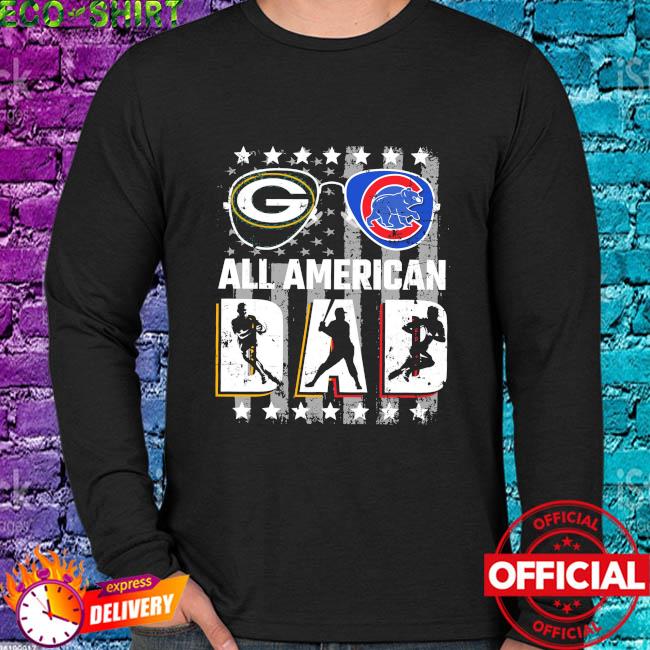 Green Bay Packers and Chicago Cubs all American Dad shirt, hoodie, sweater,  long sleeve and tank top