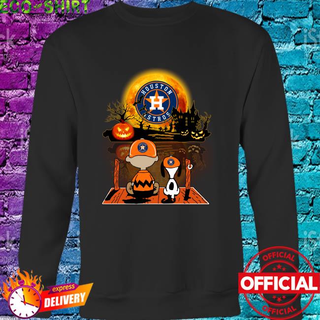 Snoopy and Charlie Brown Pumpkin Houston Astros Halloween Moon 2022 shirt,  hoodie, sweater, long sleeve and tank top