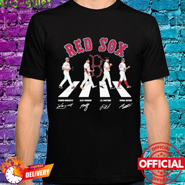 Official Boston Red Sox Abbey Road Signatures Shirt, Xander