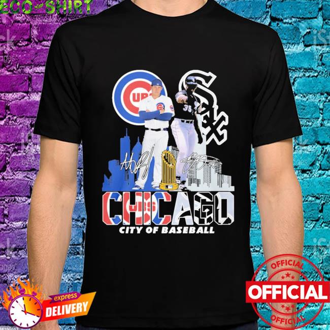 Chicago Cubs White Sox city of baseball signatures shirt, hoodie