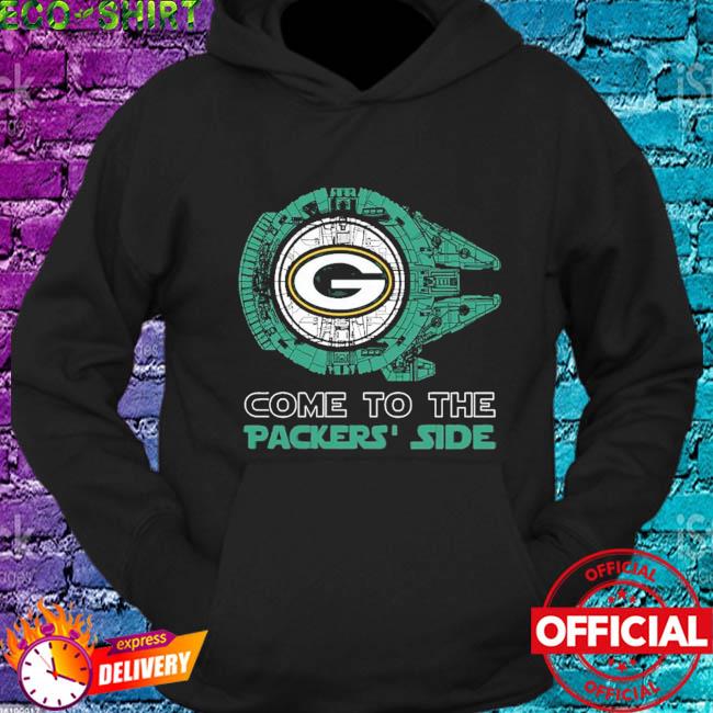 Come To The Green Bay Packers' Side Star Wars Millennium Falcon Shirt,  hoodie, sweater, long sleeve and tank top