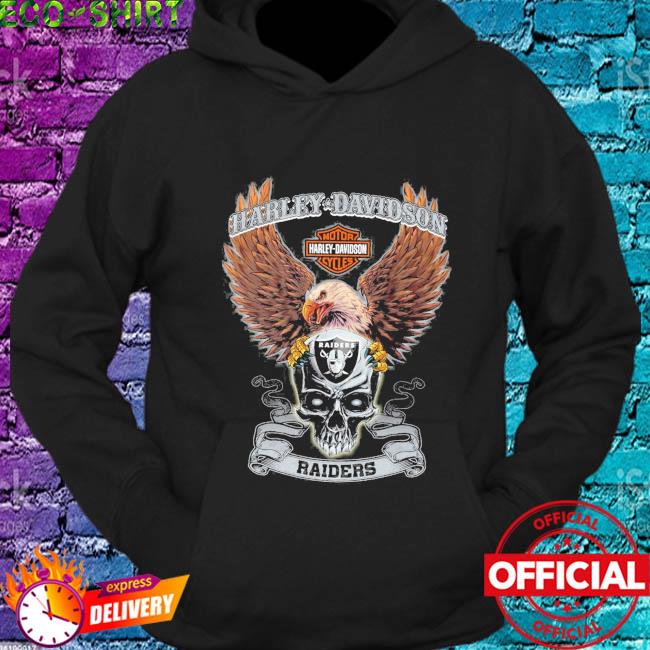 Eagle Skull Harley-Davidson Oakland Raiders shirt, hoodie, sweater, long  sleeve and tank top