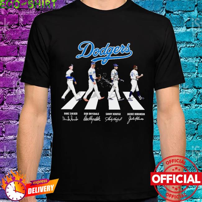 Los Angeles Dodgers Abbey Road signatures shirt, hoodie, sweater