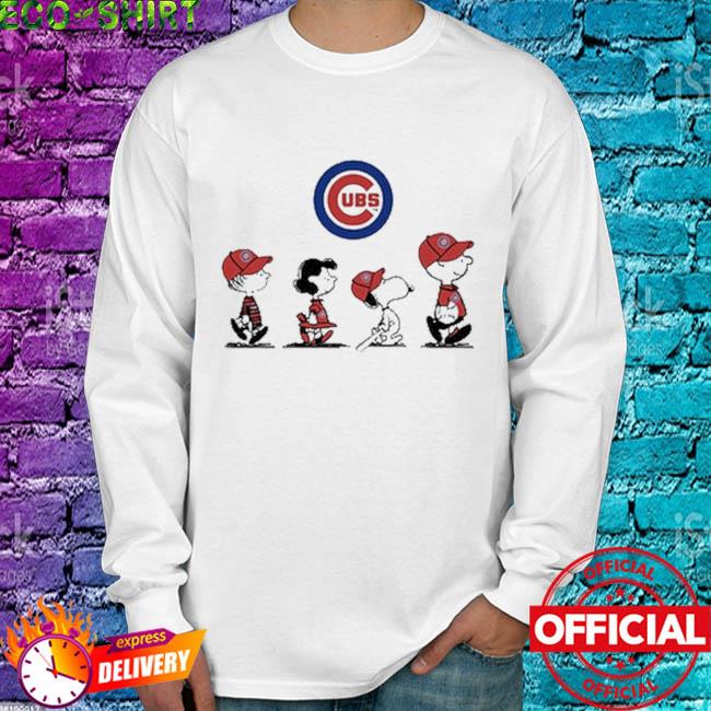 Peanuts Charlie Brown And Snoopy Playing Baseball Chicago Cubs