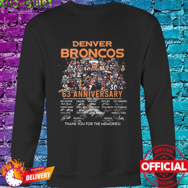 Men's Navy Denver Broncos Quick Step T-Shirt