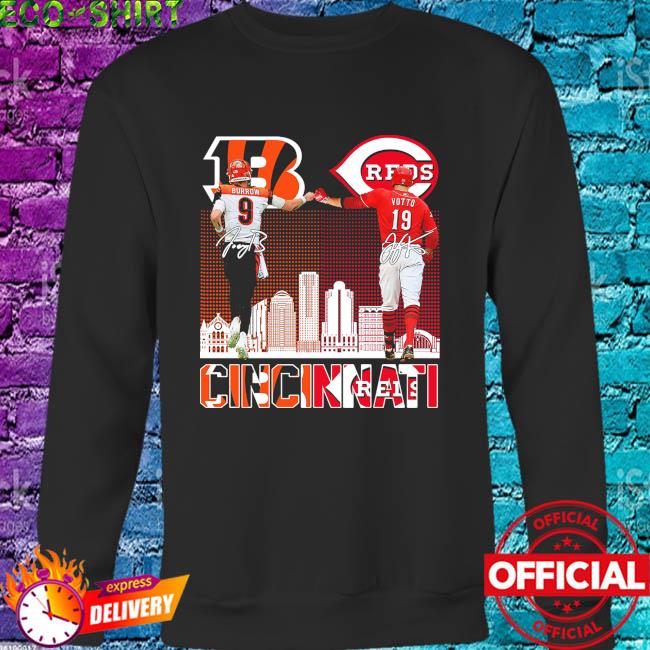 Funny Cincinnati Bengals Burrow 9 And Cincinnati Reds Castellanos