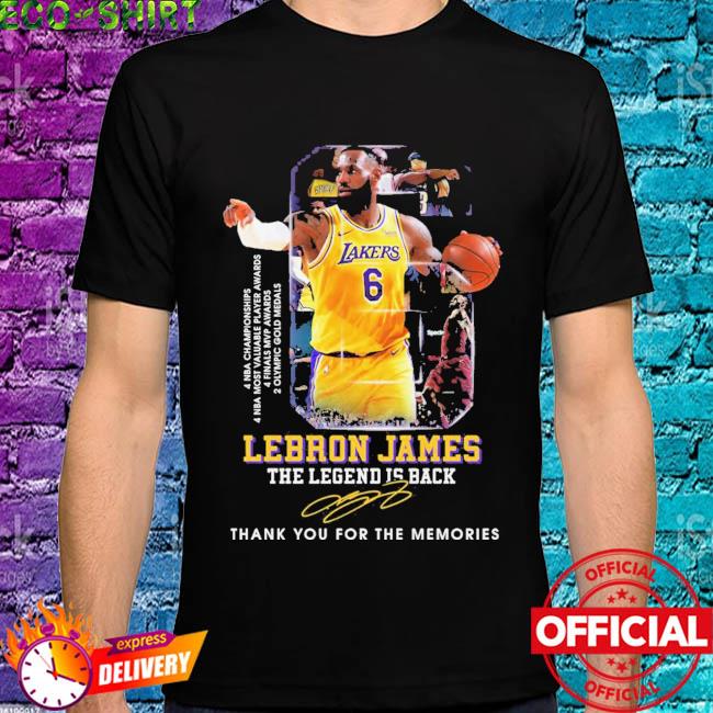 Lakers LeBron James Signature Jersey Shirt, hoodie, longsleeve