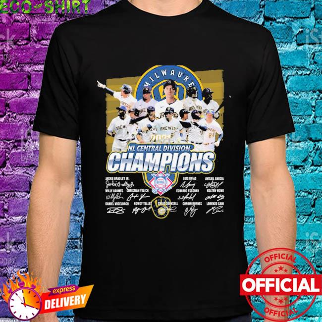 Official Milwaukee Brewers Nl Central Division Champions Signatures Shirt,  hoodie, longsleeve, sweatshirt, v-neck tee