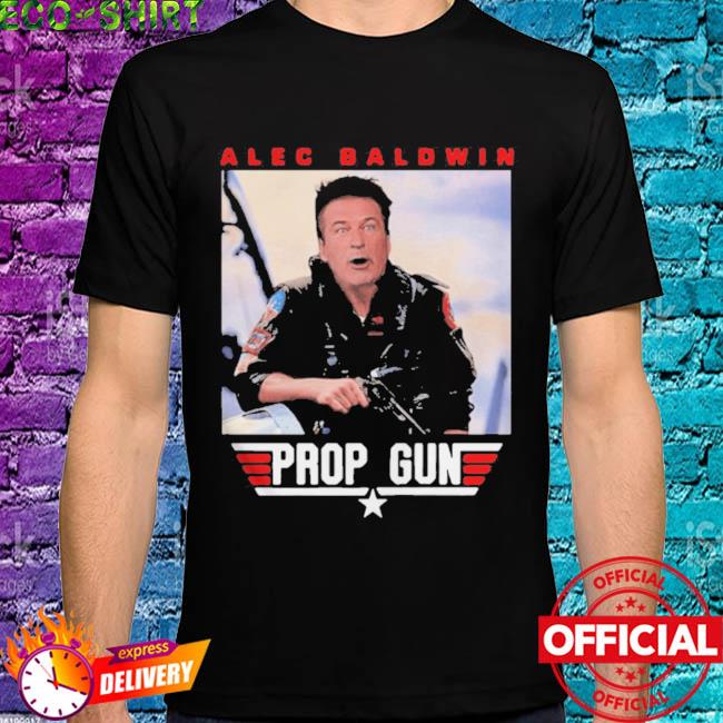 Alec Baldwin Top Gun Prop Gun T shirt