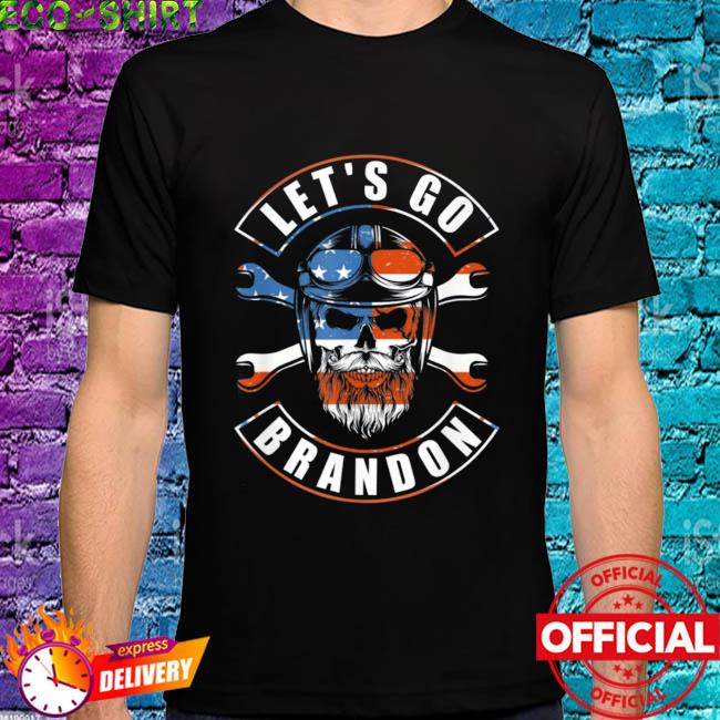 skull american flag shirt