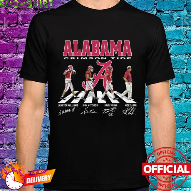 Alabama Crimson Tide Abbey Road Jameson Williams John Metchie III  signatures shirt, hoodie, sweater, long sleeve and tank top