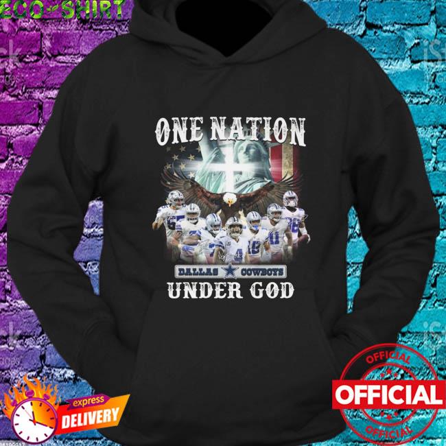 Dallas Cowboys one nation under god signatures American flag 2023 shirt,  hoodie, sweater, long sleeve and tank top