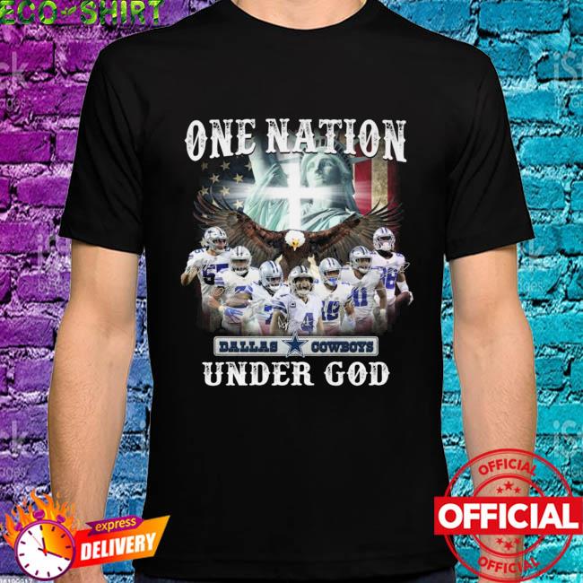 One Nation Under God American Flag, Unique Dallas Cowboys Gifts Shirt