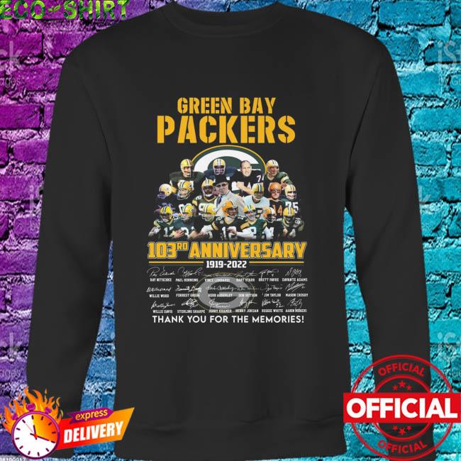 Green Bay Packers 103rd anniversary tshirt