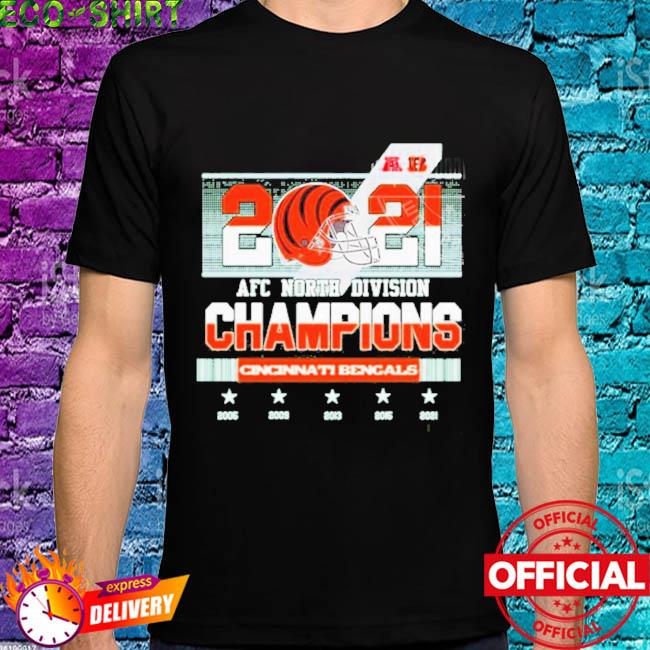 Cincinnati Bengals 2021 2022 Afc North Division Champions Shirt - Trends  Bedding