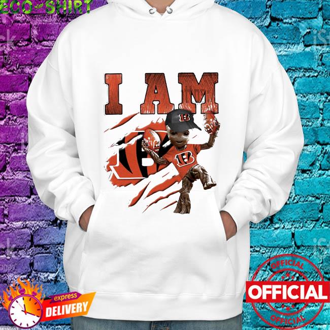 Baby groot I am cincinnati bengals new design shirt, hoodie