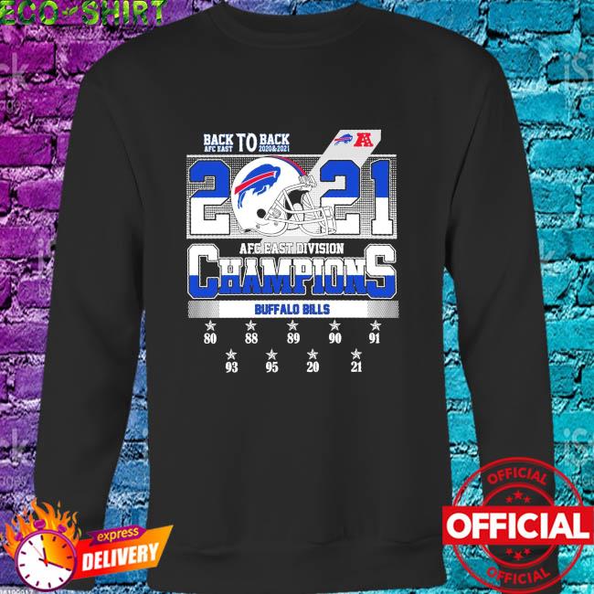 Buffalo Bills 2021 Back To Back Afc East Division Champions Shirt, hoodie,  sweater, long sleeve and tank top