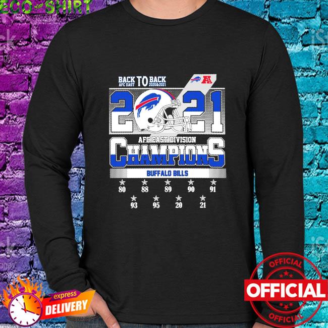 AFC East Division Champions 2021 Buffalo Bills Back To Back Shirt