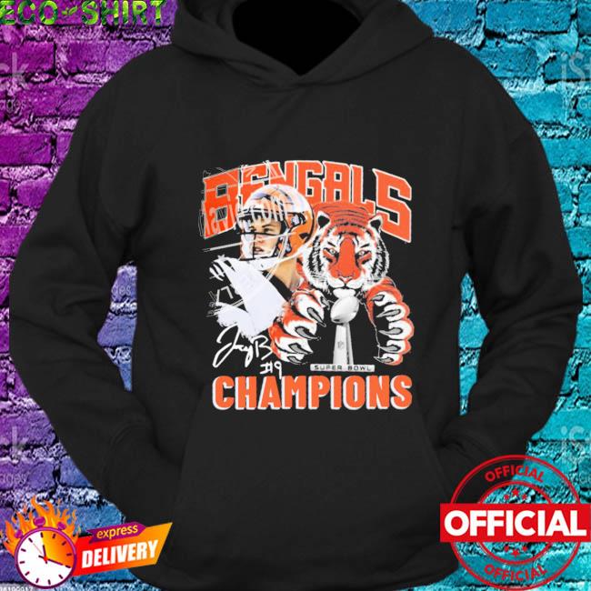 Official cincinnati Bengals 9 Joe Burrow Super Bowl Champions Shirt,  hoodie, sweater, long sleeve and tank top