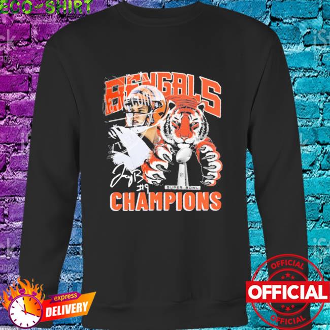 Cincinnati Bengals 9 Joe Burrow Super Bowl Champions T-Shirt - REVER LAVIE