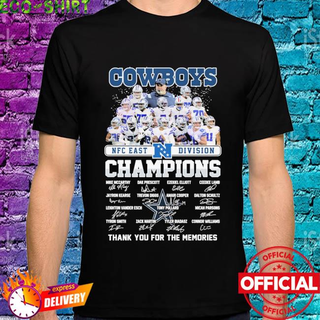 Dallas Cowboys Run The East NFC Division Champions T-Shirt - Trends Bedding