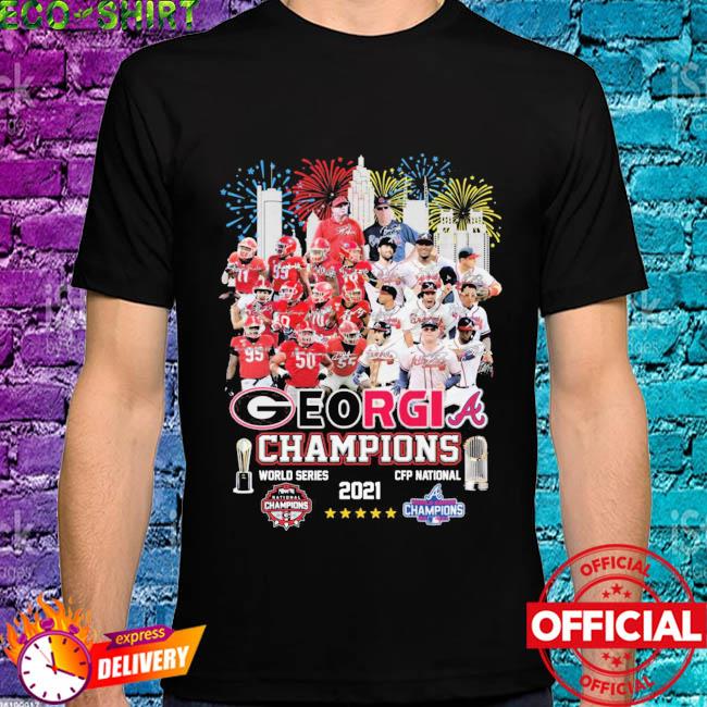 UGA Bulldogs Braves National Championship World Series Atlanta Sports T  Shirt