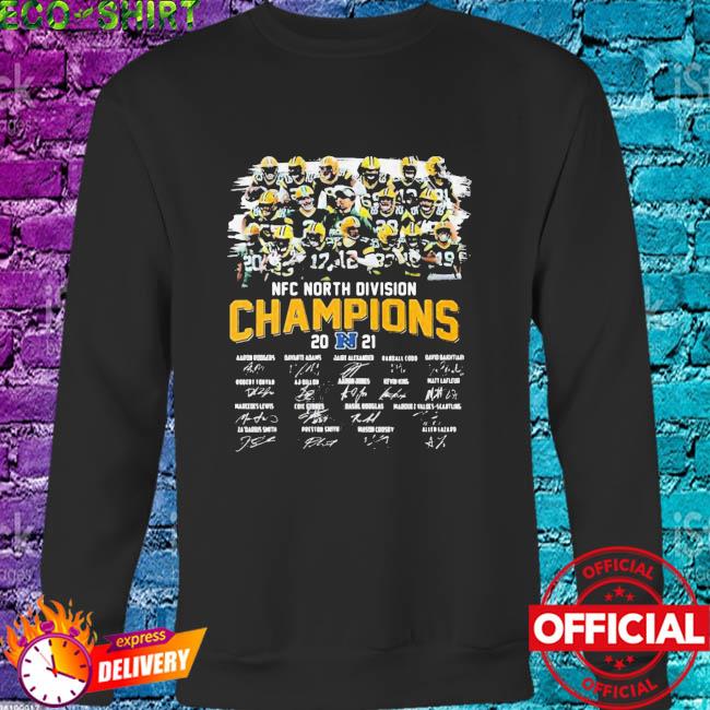 Champions Green Bay Packers Team Nfc North 2021 Signatures Shirt