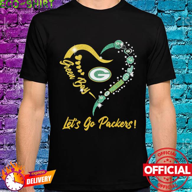 Love Green Bay Packers Heart shirt, hoodie, sweater, long sleeve and tank  top