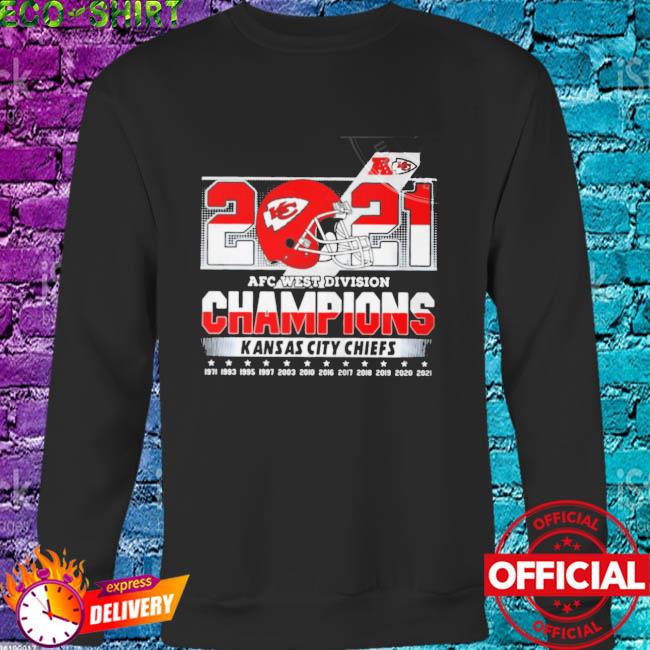 Kansas city chiefs 2021 afc west division champions shirt, hoodie, sweater,  long sleeve and tank top