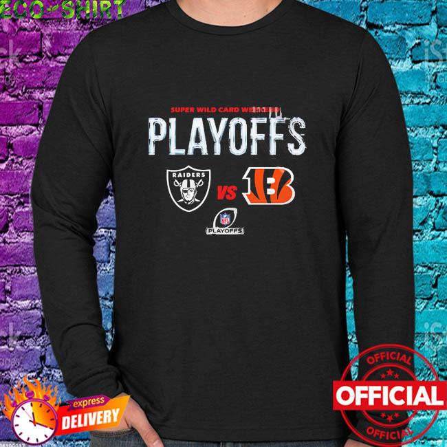 Las vegas raiders vs cincinnati bengals 2022 super wild card playoffs shirt,  hoodie, sweater, long sleeve and tank top