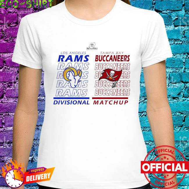 Los Angeles Rams Vs Tampa Bay Buccaneers 2022 Divisional Matchup New Design  T-Shirt - REVER LAVIE