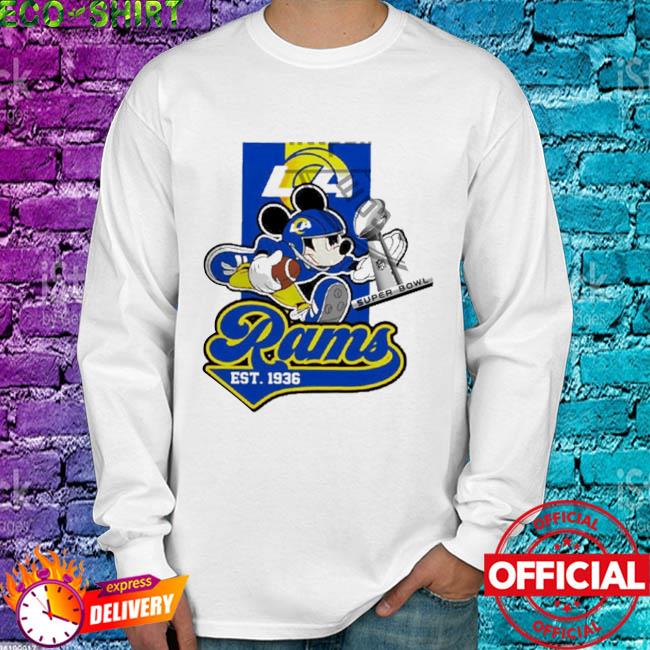 Mickey trophy super bowl 2022 los angeles rams shirt, hoodie