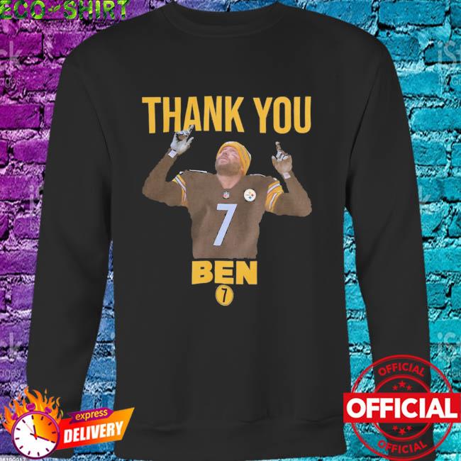 Thank You Ben Roethlisberger #7 Pittsburgh Steelers NFL 2022 T-Shirt 