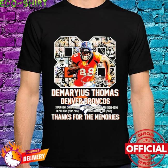 Von Miller Wearing Demaryius Thomas Dreamathon 88 NFL Signature T-Shirt -  REVER LAVIE