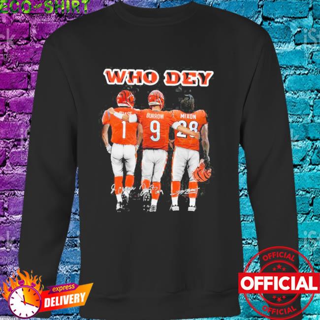 Cincinnati Bengals Who Dey Ja?Marr Chase Joe Burrow Mixon Football