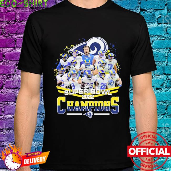 Los Angeles Rams Super Bowl Champions players signatures shirt, hoodie,  sweater, long sleeve and tank top