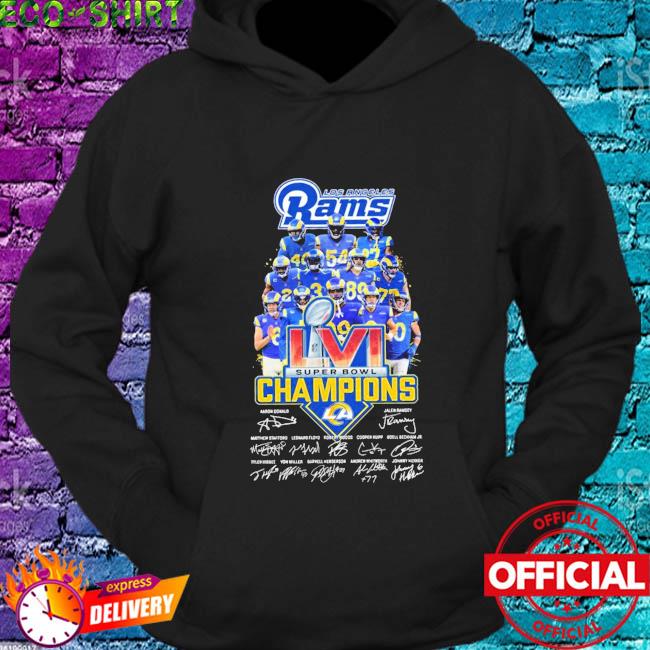 Los Angeles Rams Super Bowl Champions signatures shirt, hoodie, sweater,  long sleeve and tank top