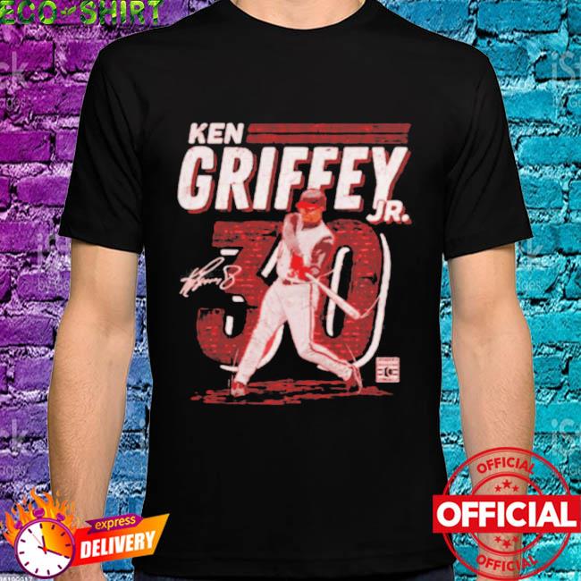 Official Cincinnati Reds Ken Griffey Jr. dash signature shirt