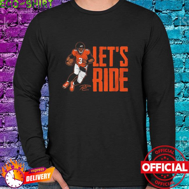 Broncos *** Let's Ride *** T shirt Russell Wilson Denver Broncos NFL XXL 2XL