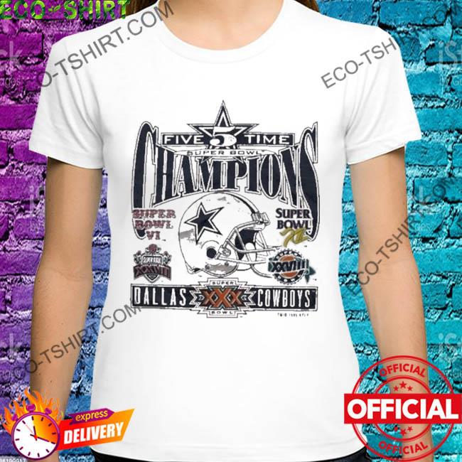 Dallas Cowboys Five Time Super Bowl Champions 2023 T Shirt