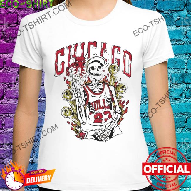 Ayo dosunmu chicago bulls michael jordan skeleton shirt