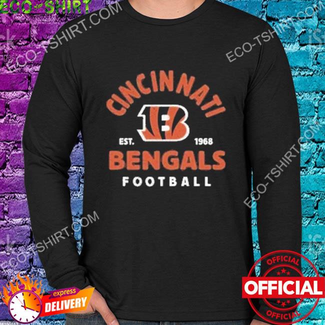 Cincinnati Football Orange Long-Sleeve Shirt