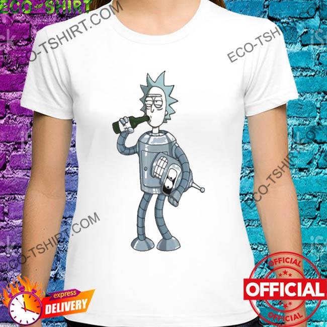 Futurama style rick and morty shirt