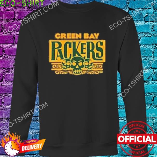 Green bay packers sugar skull shirt, hoodie, sweater, long sleeve