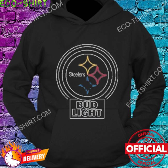 Design pittsburgh Steelers bud light funny shirt, hoodie, sweater, long  sleeve and tank top