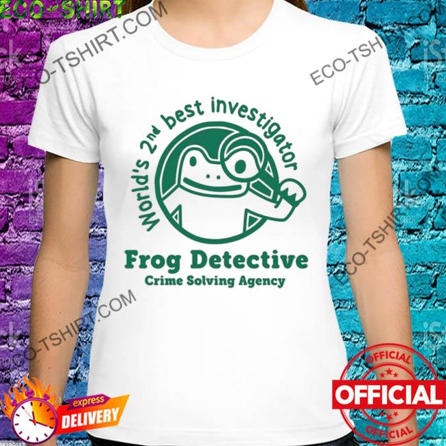World's 2nd best investigator frog shirt
