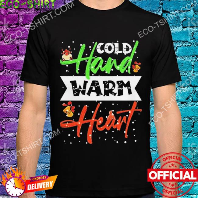 Cold hand warm heart bell Christmas sweater