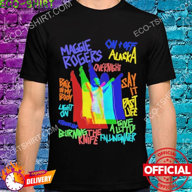 Colorful beautiful maggie rogers singer shirt