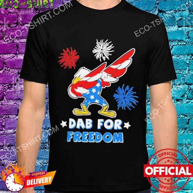 Dab for freedom American flag eagle stars shirt